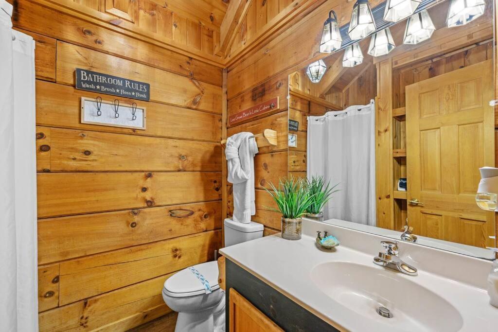 Do Not Disturb - Pigeon Forge Smoky Mountain Studio Cabin, Hot Tub, Fireplace ภายนอก รูปภาพ